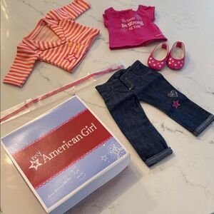 American Girl Doll Bright Stripes Outfit Set - New in box